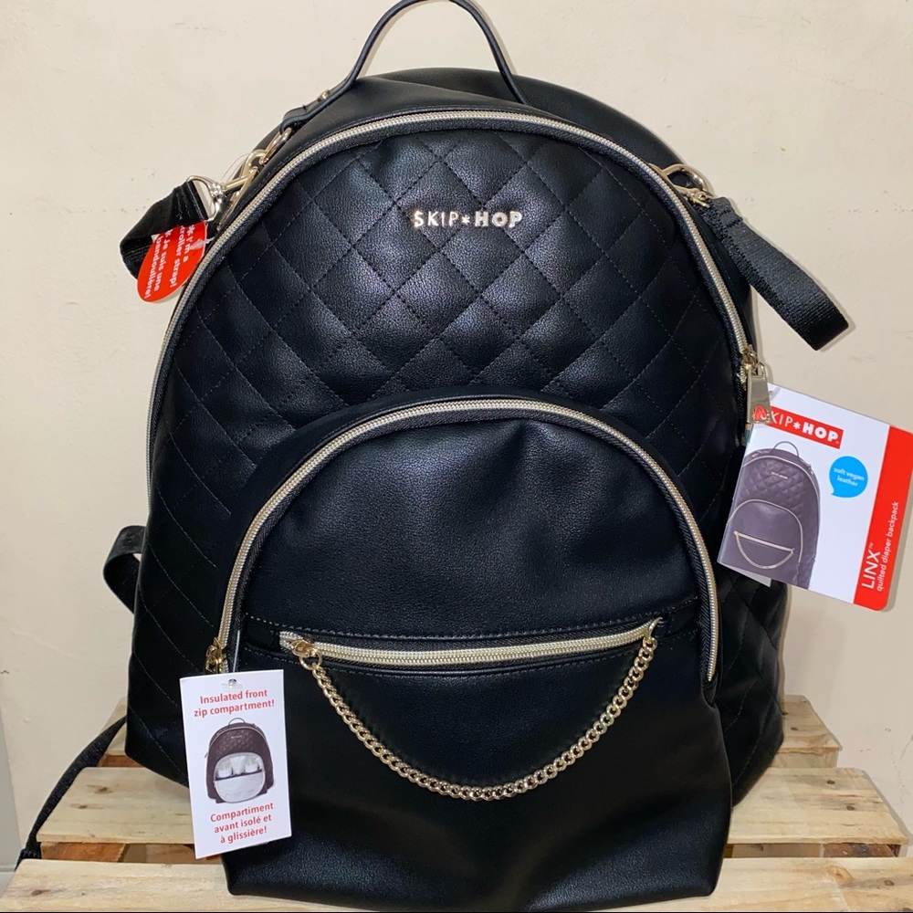 Sold - NWT Skip Hop Linx Vegan Leather Diaper Backpack